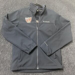 Columbia Jacket Mens Small Omni-Shield Softshell Full Zip It's About The Warrior